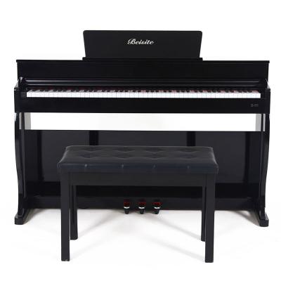 بيانو رقمي أحادي اللون مع لوحة مفاتيح ثقيلة