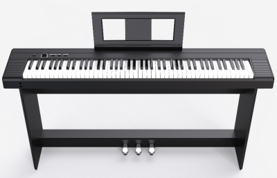 جديد 88 مفتاح عدم الانزلاق قوة لوحة المفاتيح الإلكترونية الرأسية الرقمية الخشب الحبوب البيانو الأسود